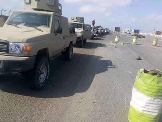 معدات عسكرية دعم لمقاومة ال حميقان من التحالف العربي لتحرير البي