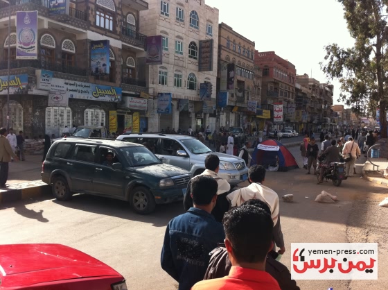يمن برس تنشر صور أوليه لتوسعه ساحة التغيير بصنعاء (صور)