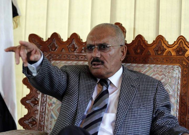 علي عبدالله صالح يتوعد عبدالكريم الارياني بالعقاب