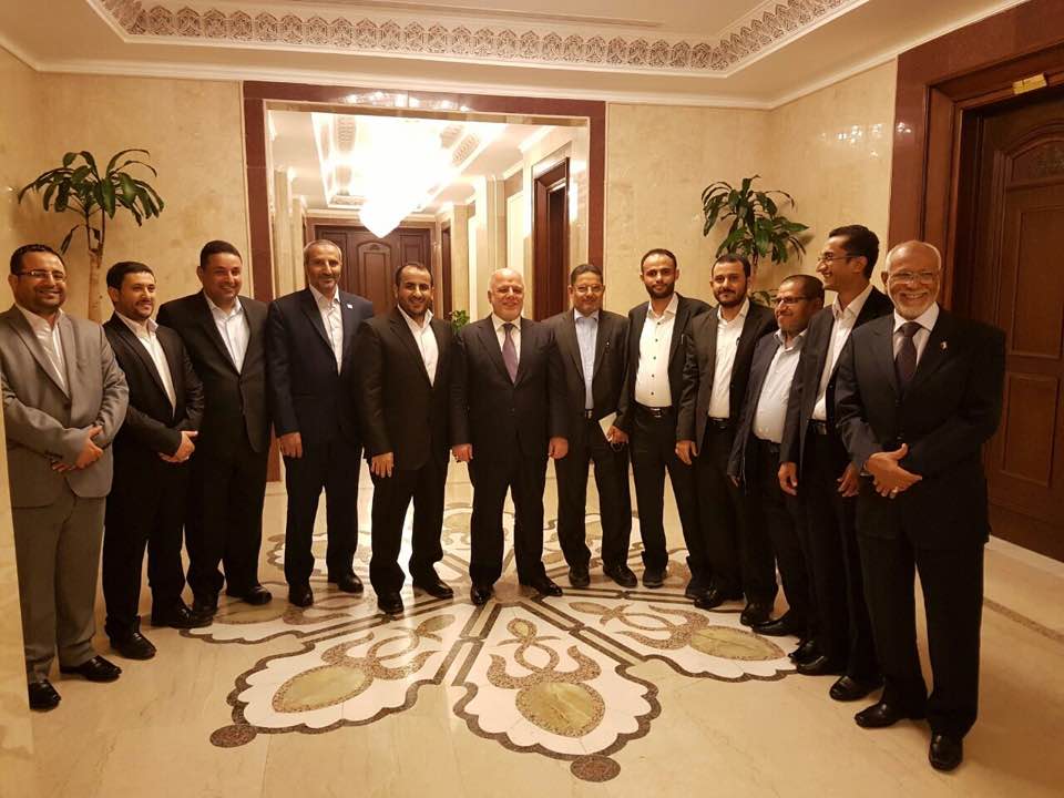 رئيس وزراء العراق يلتقي وفد الحوثيين ويشيد بخطوة تشكيل المجلس السياسي