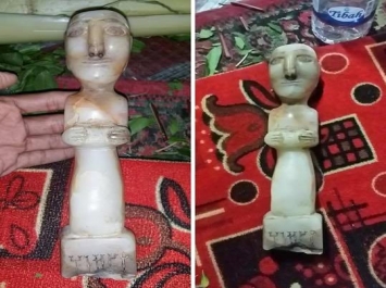 مواطن يعرض قطعة أثرية يمنية نادرة للبيع على (الفيس بوك)تشعل مواقع التواصل (صورة)
