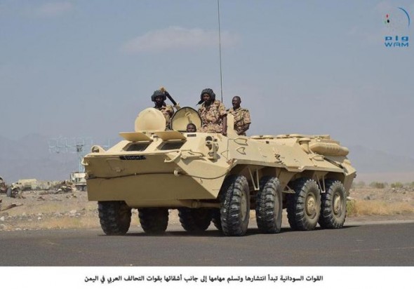 القوات السودانية في التحالف تبدأ المشاركة الفعلية في معارك الشريجة بأتجاة الراهدة