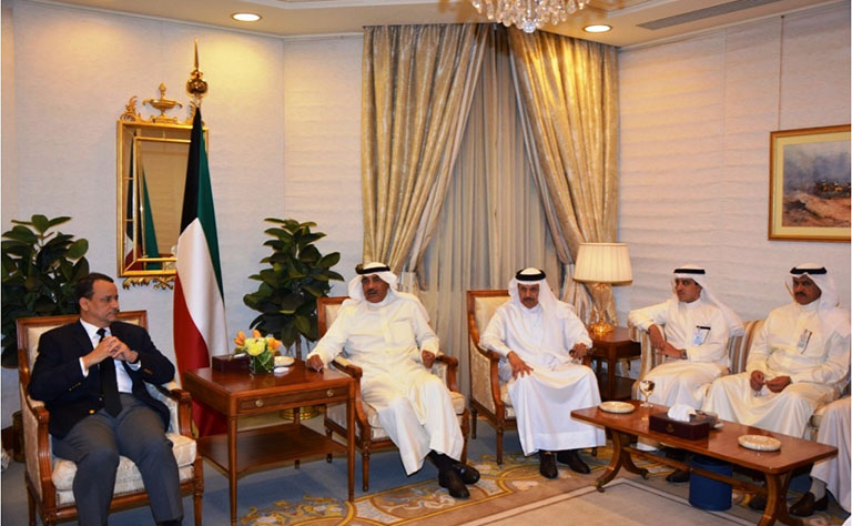 وزير خارجية الكويت يلتقي ولد الشيخ  لبحث تطورات الوضع في اليمن