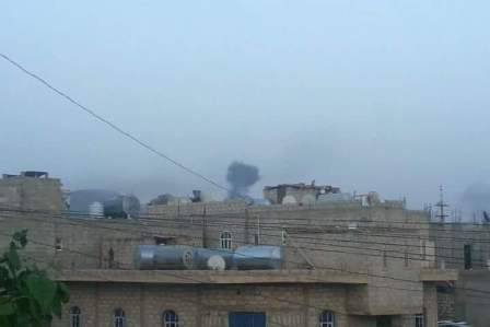 مقاتلات التحالف تحلق في سماء العاصمة صنعاء وتشن غارتين على معسكر 48 السواد