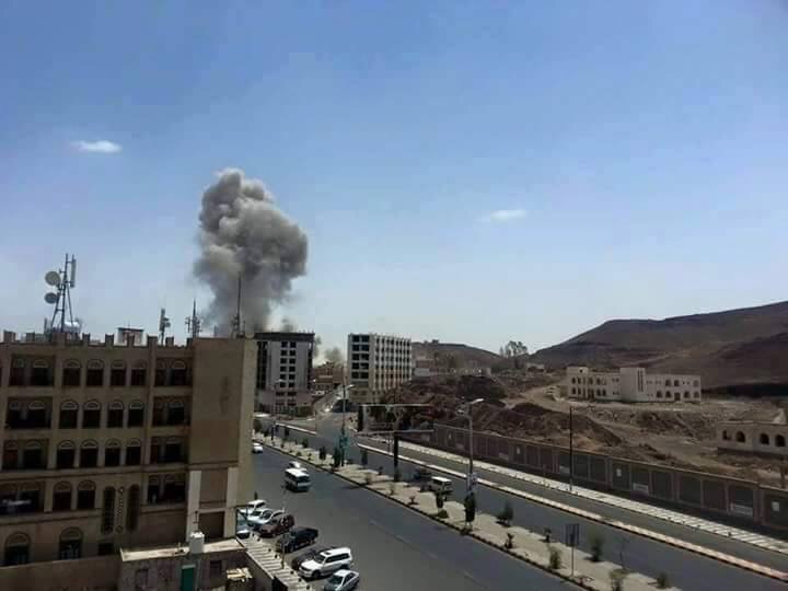 غارة جويه ظهر اليوم الخميس استهدفت المباني الليبية في شارع الستي