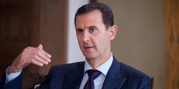 رئيس النظام السوري بشار الأسد خلال مقابلة مع تلفزيون إس.بي.إس ال