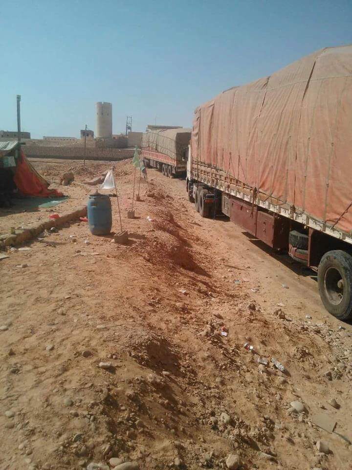 ضبط 5 شاحنات محملة بالأسلحة كانت في طريقها للحوثيين عبر منفذ شحن بين اليمن وسلطنة عمان (صور)