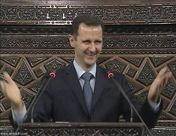 الرئيس السوري يتحدث أمام البرلمان