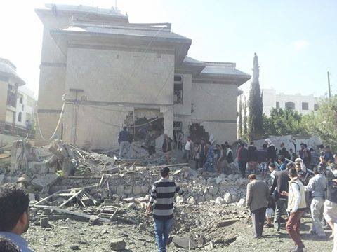 صورة حديثة لتفجير منزل السفير الإيراني