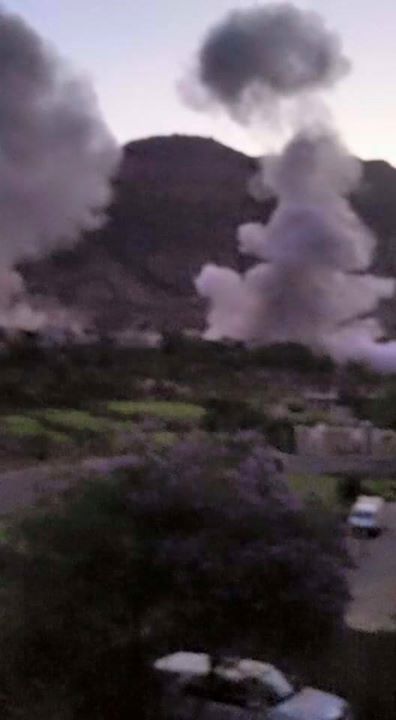 طيران التحالف يقصف مواقع للحوثيين شرقي ووسط ‏اليمن