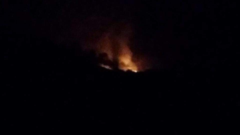حريق وانفجار في مخزن أسلحة بالعاصمة صنعاء - ارشيف
