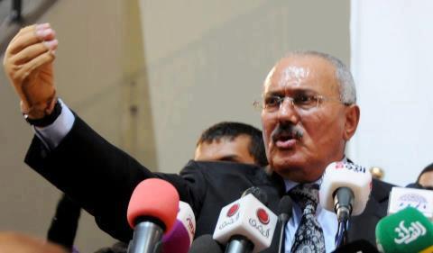 الرئيس اليمني السابق علي عبدالله صالح - ارشيف