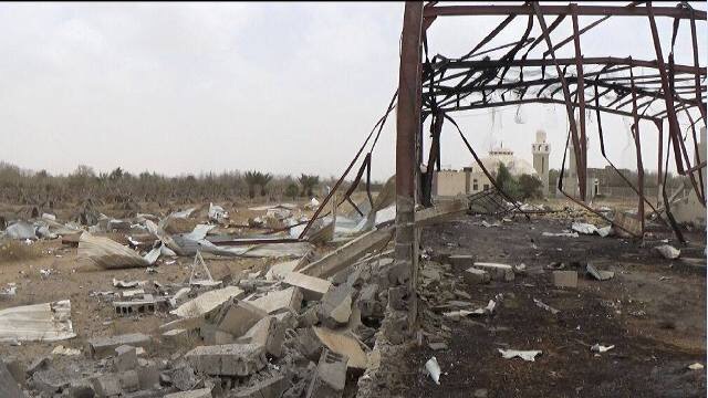قوات التحالف قصفت مزرعه صالح في عبس قبل عده اشهر