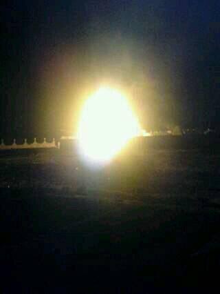 حريق ضخم في شركة النفط بذمار (صورة)