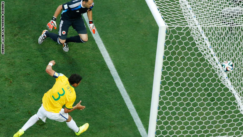كأس العالم 2014: البرازيل تتقدم بهدف مبكر على كولومبيا عن طريق سيلفا