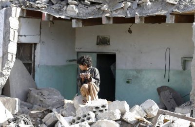 مقتل 9 مواطنيين بينهم نساء وأطفال في قصف لتحالف عاصفة الحزم في سحار بصعدة