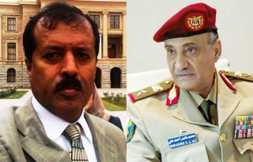 وزير الدفاع اللواء الركن محمد ناصر والنائب في البرلمان محمد الحم