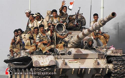 وحدات من الجيش اليمني التي قاتلت مسلحي القاعدة في ابين (أرشيف)