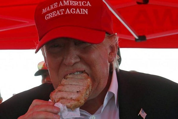 هكذا توقَّف الرئيس الصيني عن تناول اللحم على مائدة ترامب بعد ضربته للأسد بـ«6» دقائق