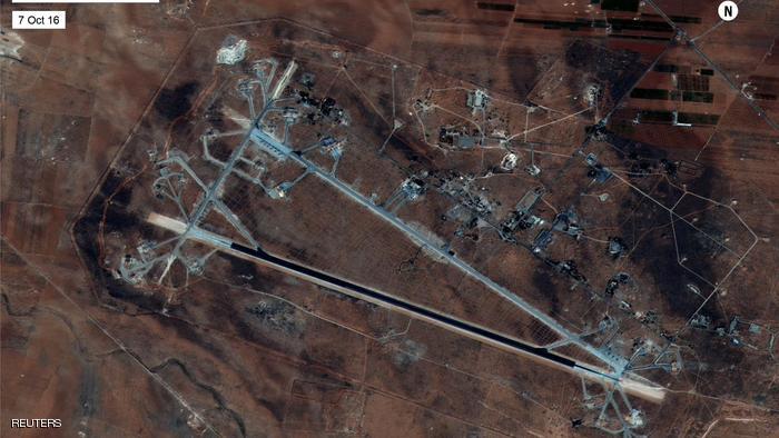 مطار الشعيرات عبارة قاعدة جوية سورية تضم قوات روسية وإيرانية