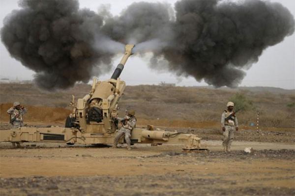 القوات السعودية تستهدف عناصر مليشيا الحوثي وقوات صالح في مخابئهم على الشريط الحدودي