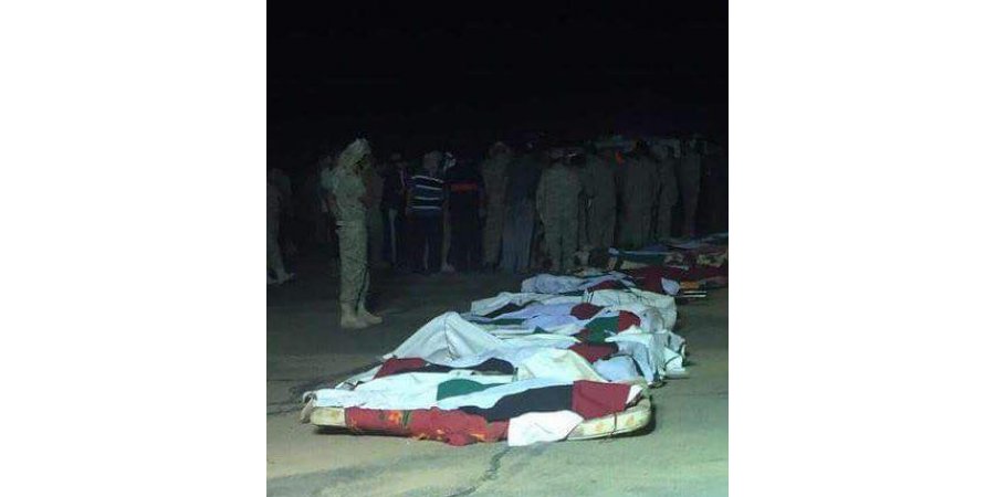 جثامين قتلى القوات الأماراتية المشاركة في التحالف العربي الذي تق