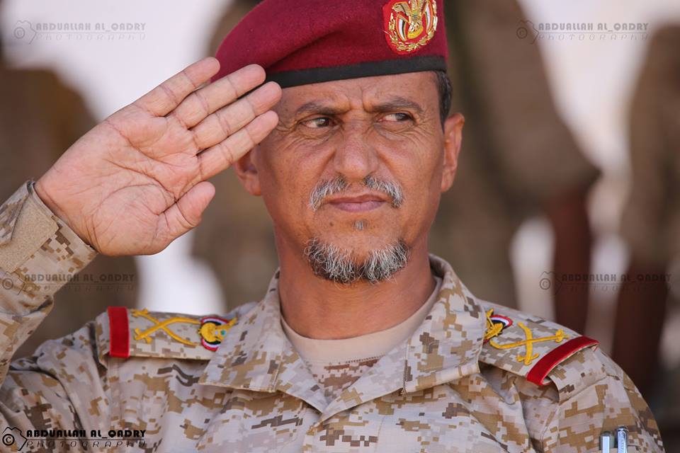 استشهاد اللواء عبد الرب الشدادي قائد المنطقة العسكرية الثالثة في صرواح بمأرب