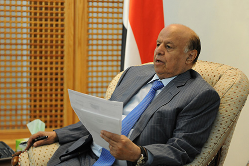 الرئيس هادي يدعو لاجتماع موسع لأعضاء مجلسي النواب والشورى المؤيدين للشرعية في الرياض