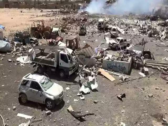 شاهد الفيديو.. أكبر سوق شعبي شمال اليمن يتحول إلى أطلال بسبب الحوثيين