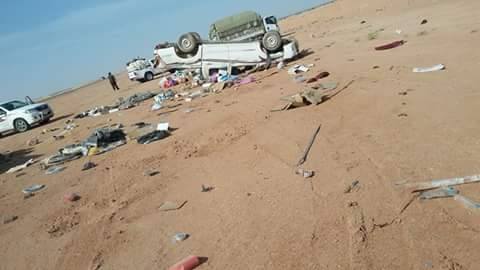 وفاة مغتربين يمنيين بحادث مروري في السعودية أثناء طريق عودتهم إلى أرض الوطن ( الاسماء )