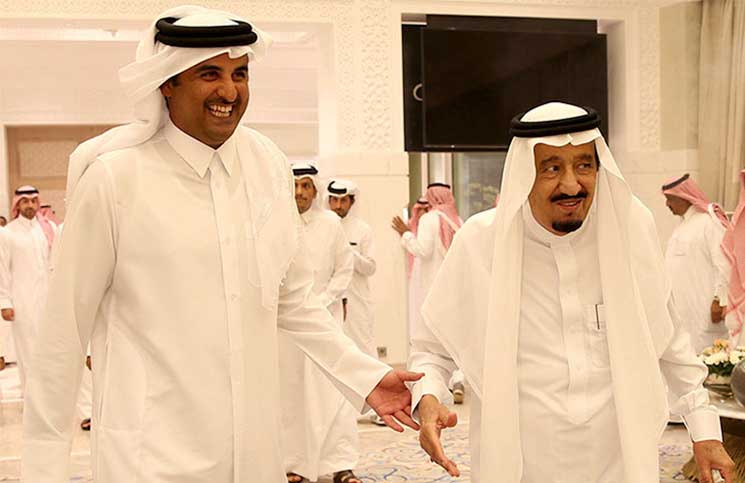 الملف اليمني يتصدر نقاشات أمير قطر والملك سلمان
