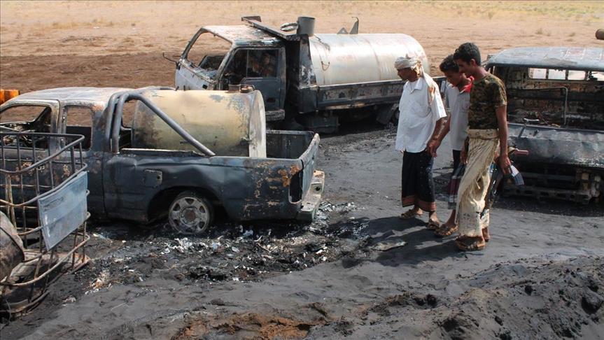 8 قتلى و 33 جريحا ضحايا الانفجار النفطي في الحديدة