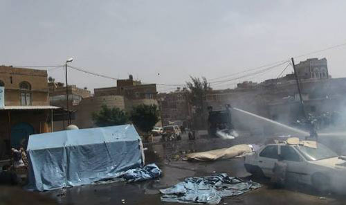 مقتل 4 وجرح 22 آخرين في محاولة لإقتحام مقر جهاز الأمن القومي بصنعاء (الأسماء+تفاصيل الإقتحام)
