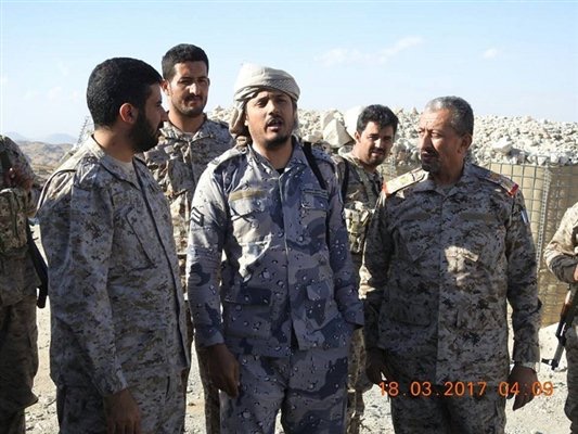 القشيبي يظهر شرق صعدة ويلتقي قائد المحور وقيادة الألوية العسكرية بالبقع