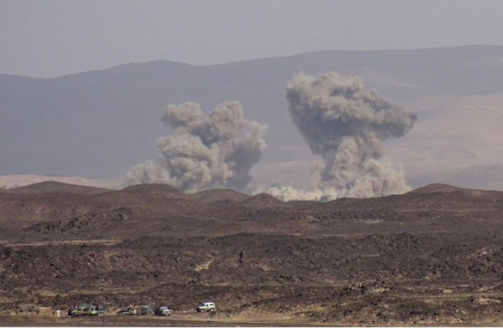 شن التحالف غارات على مواقع مختلفة للحوثيين قبل يوم من بدء الهدنة