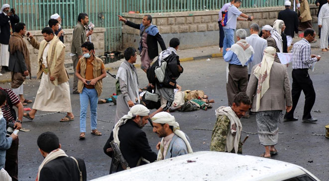 ارتفاع عدد قتلى التفجير الإنتحاري بالتحرير صنعاء إلى 53 والعدد مرشح للزيادة