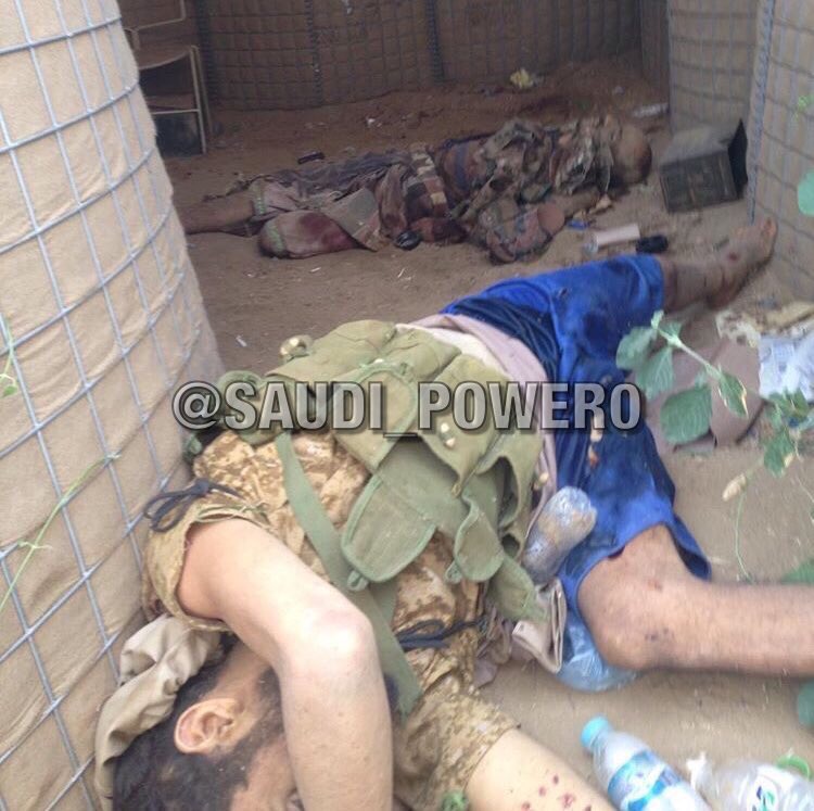 صور لقتلى مليشيا الحوثي في موقع القرن العسكري