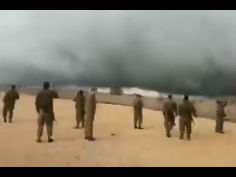 صحيفة بريطانيا تسخر من مزاعم إسرائيل بان عاصفة هوجاء ارسلت من السماء لحمايتها من داعش (فيديو)