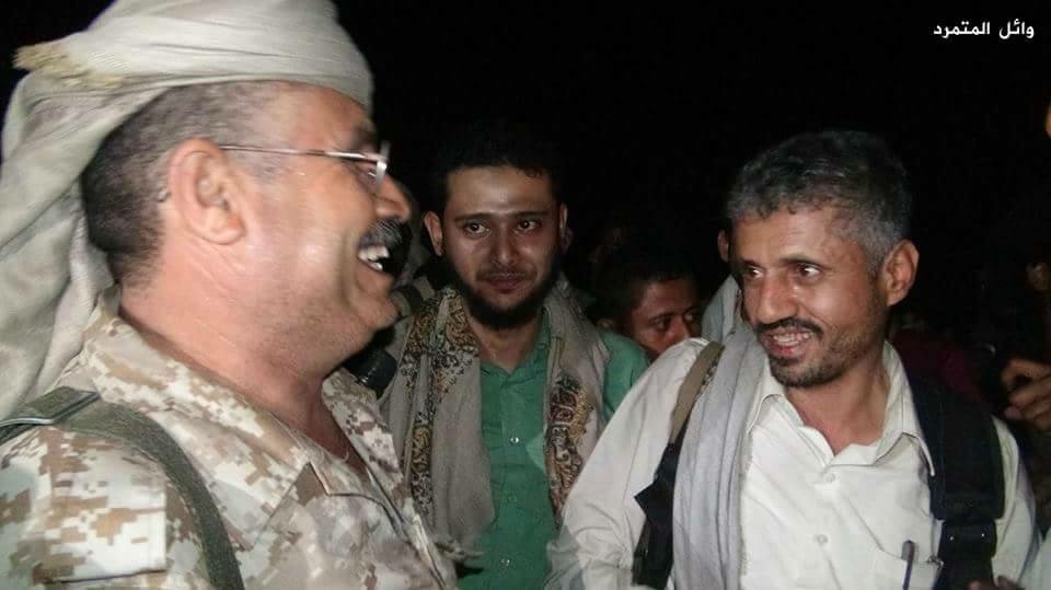 أول صورة لقائد المقاومة الشيخ المخلافي بعد اللالتحام ووصوله إلى 