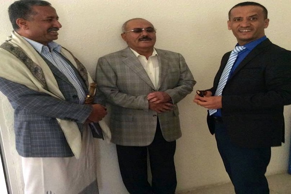 نبيل الصوفي مع علي عبدالله صالح وعارف الزوكا