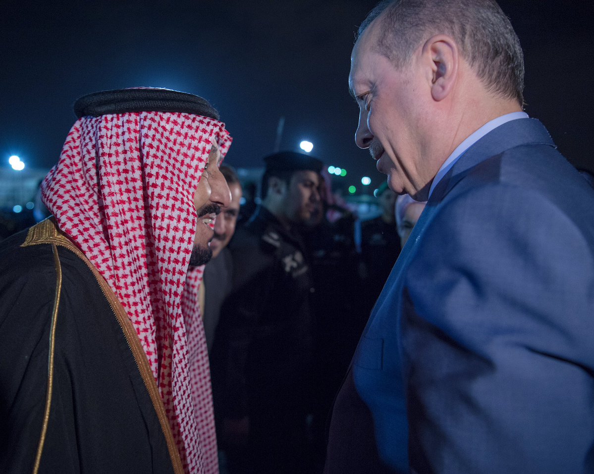 الملك سلمان يلتقي أردوغان في الرياض