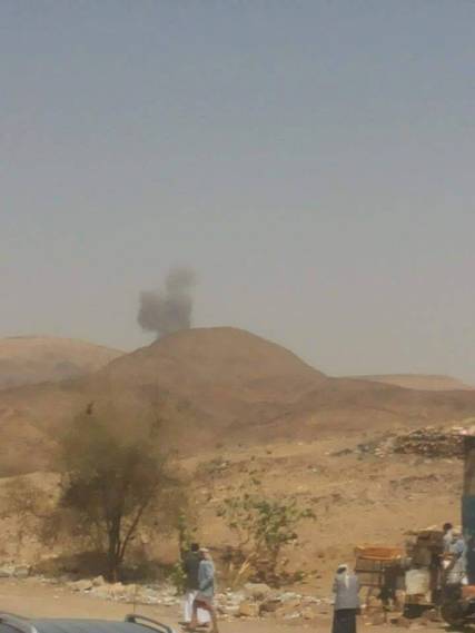قصف سابق للطيران في خولان جنوب شرق صنعاء