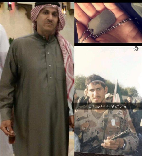 بالصور.. كويتية تروي موقفاً مع جندي سعودي أهداها قلادته العسكرية يوم التحرير.. وكيف جمعهما \