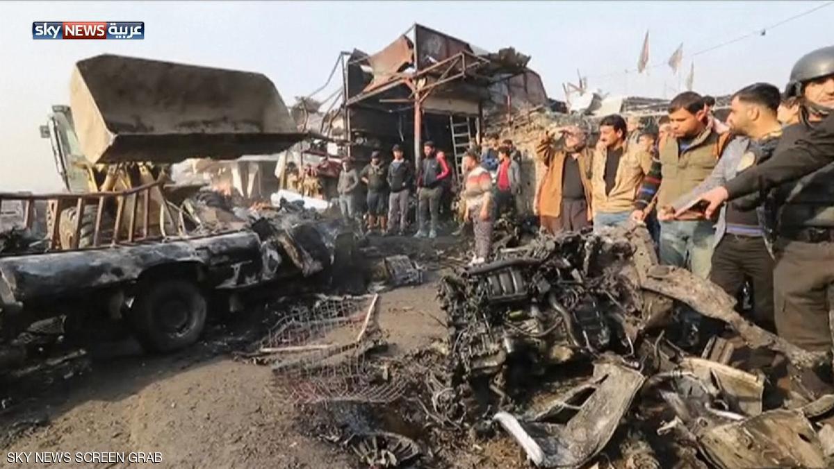 ارتفاع تفجير السيارة الانتحارية في بغداد إلى 50 قتيلا