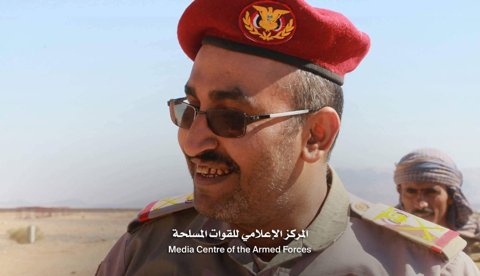قائد المنطقة العسكرية السابعة يؤكد انهزام المليشيات شرق صنعاء ويشيد بدور المقاومة الشعبية