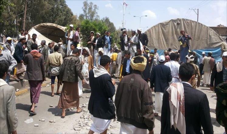 إزالة الحوثيين مخيم اعتصام بصنعاء تكتيك أم تطمين؟