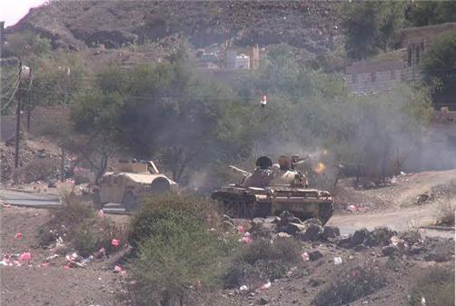 دوريات للجيش اليمني في محافظة الضالع