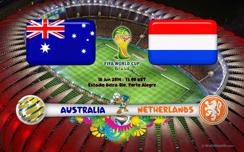 كأس العالم 2014.. انطلاق مباراة هولندا وأستراليا والنتيجة 1-1 بعد 25دقيقة