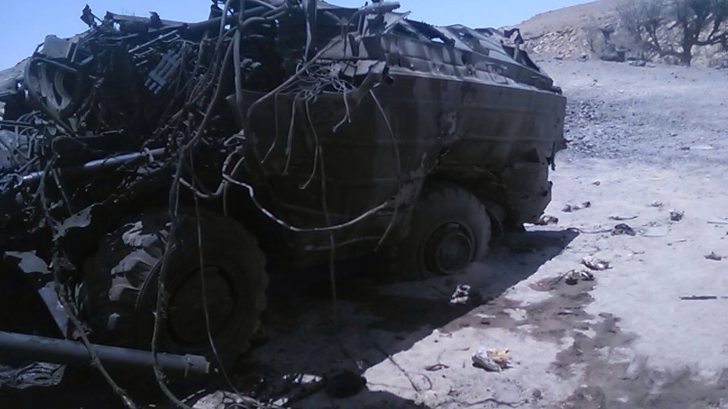 مقاتلات التحالف تدمّر تعزيزات عسكرية ضخمة للحوثيين في صعدة كانت في طريقها لـ«البقع» (صور)