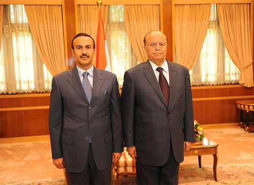 أحمد علي عبدالله صالح أثناء أداءه اليمنين الدستورية سفيراً ومفوض